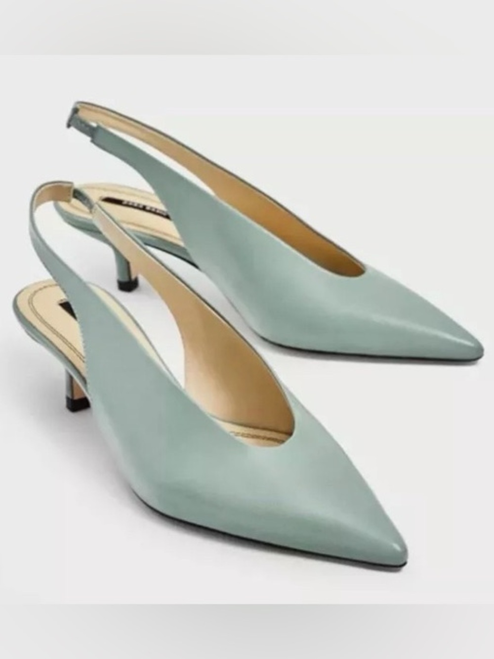 Zara Slingback Heels Size 38 (7.5 US)